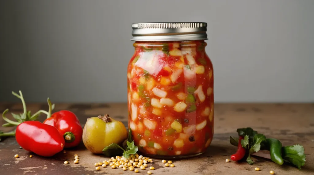 chow_chow_relish_in_a_jar_with_vibrant_mixed_vegetables_mustard_seeds_and_peppers chow chow recipe